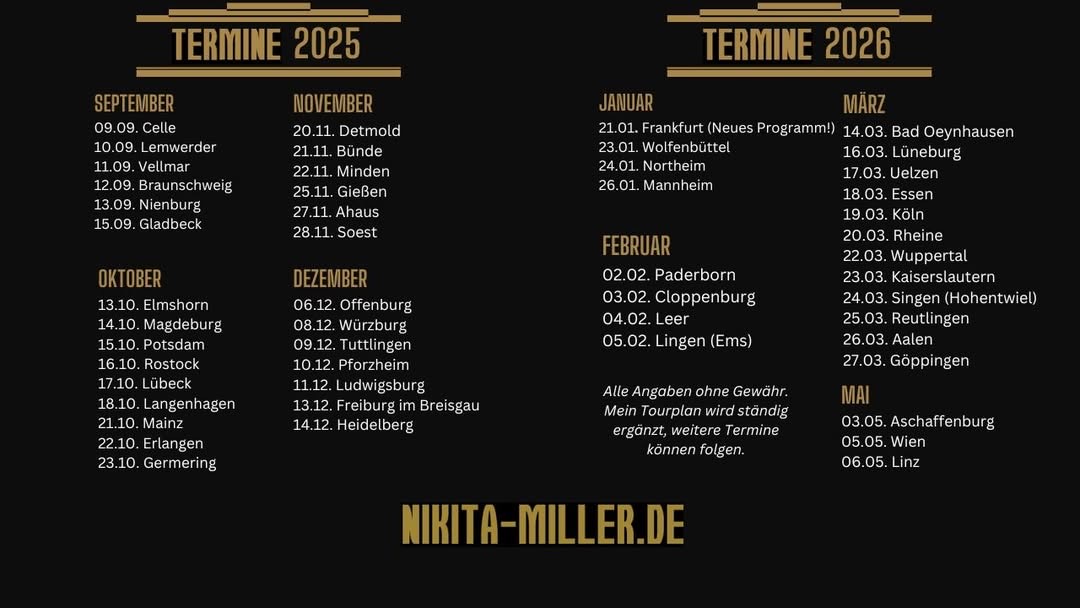 Nikita Miller Nikita Miller Tickets